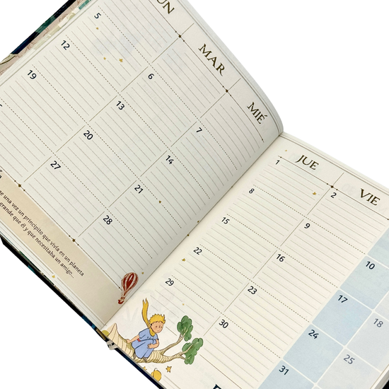 Agenda PP 2026 Principito semanal empastada