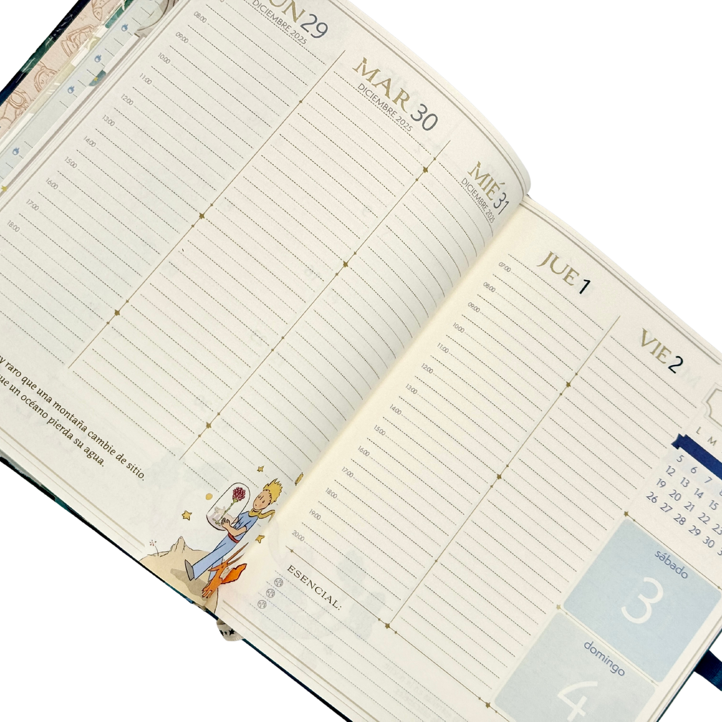 Agenda PP 2026 Principito semanal empastada