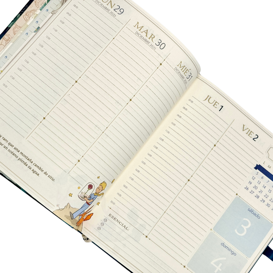 Agenda PP 2026 Principito semanal empastada