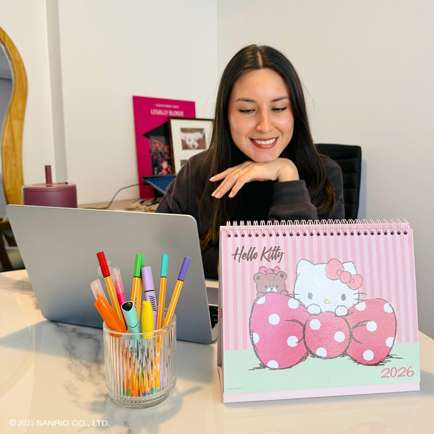 Calendario escritorio 2026 Hello Kitty