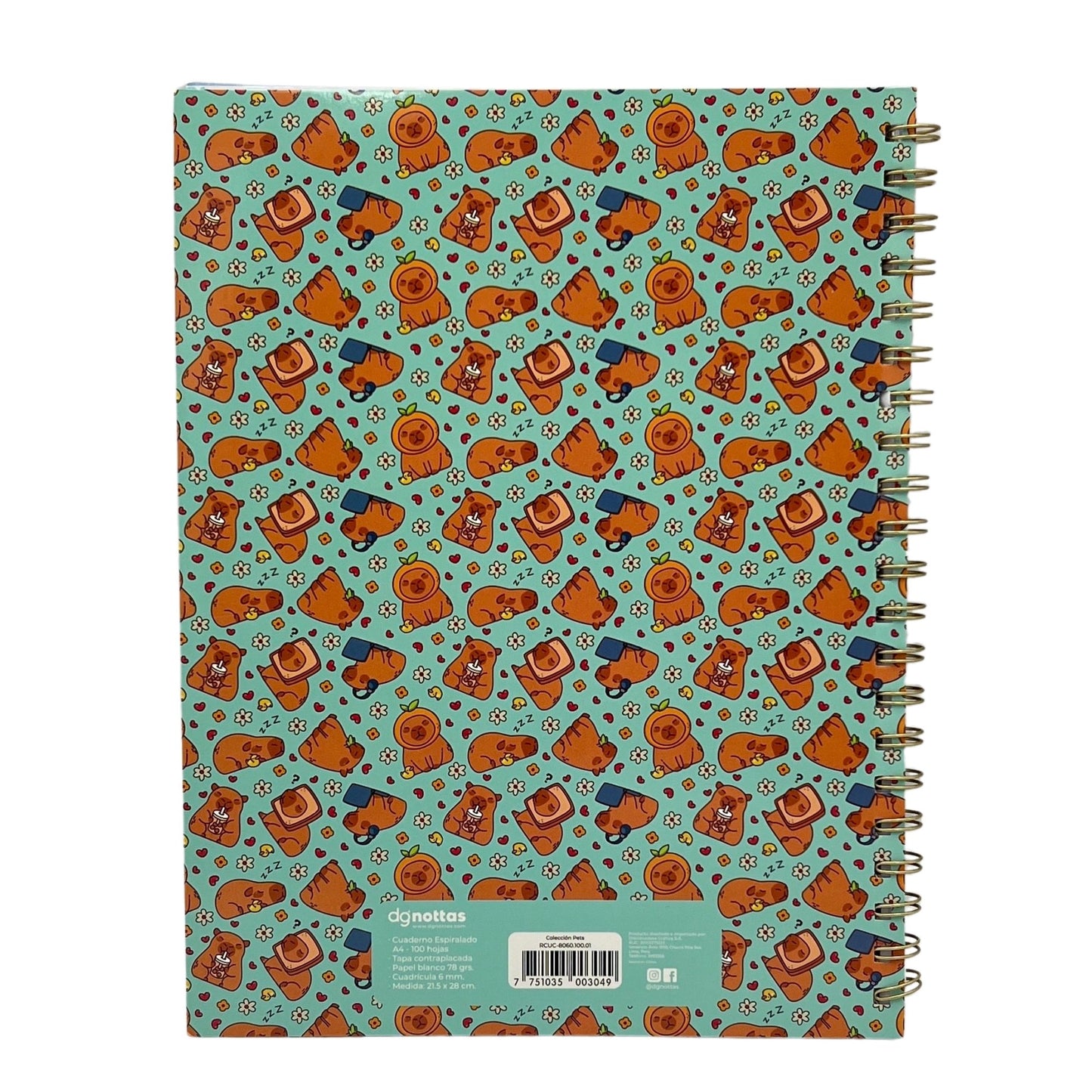 Cuaderno Universitario A4 pets