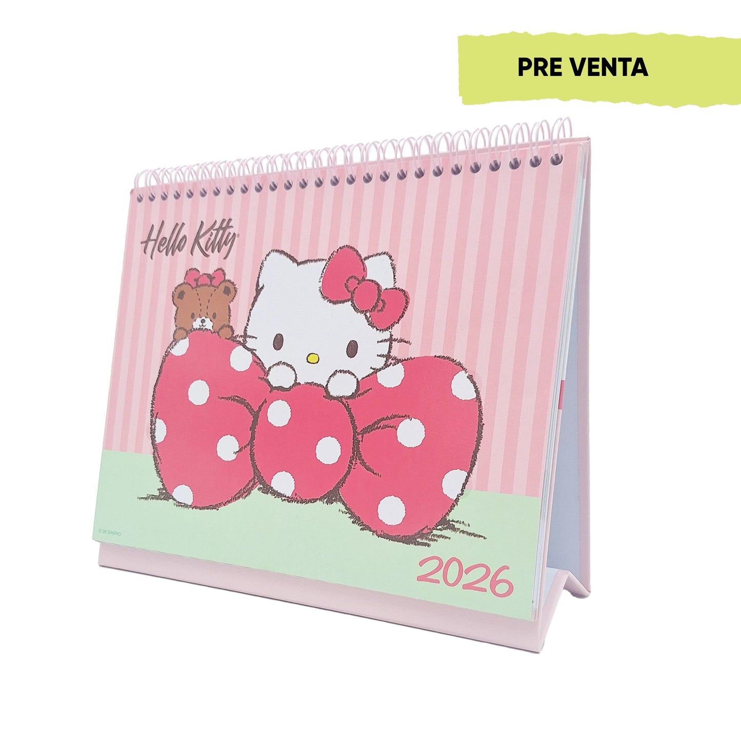 Calendario escritorio 2026 Hello Kitty