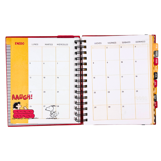 Agenda Snoopy 2026 (negro)