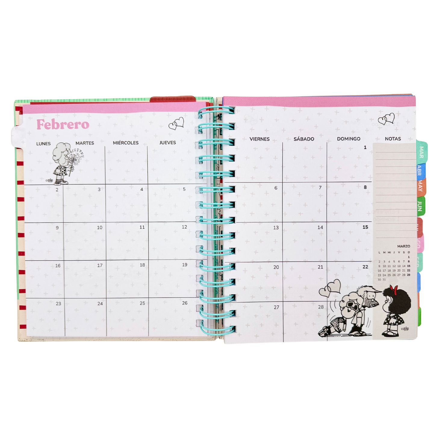 Agenda Mafalda 2026 (rojo)