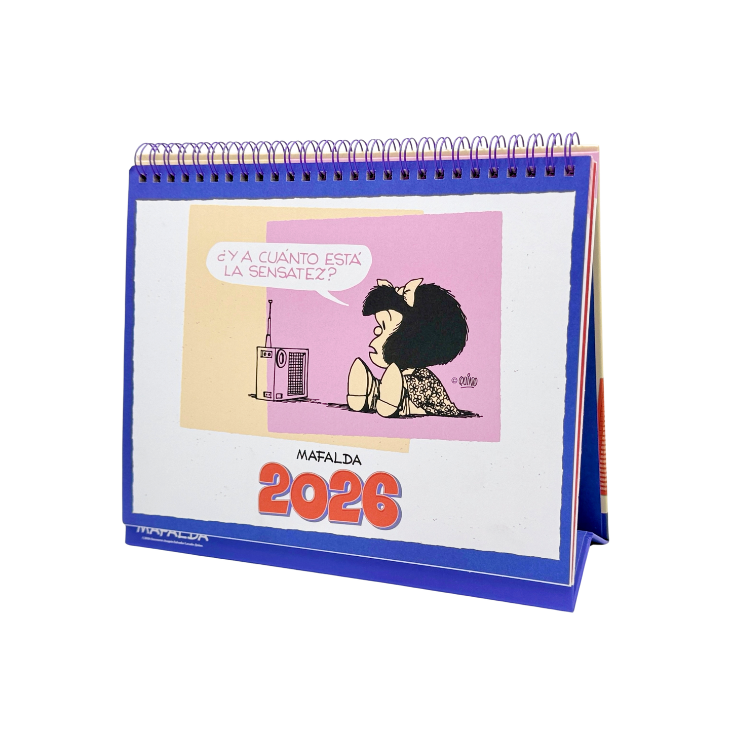 Calendario escritorio 2026 Mafalda