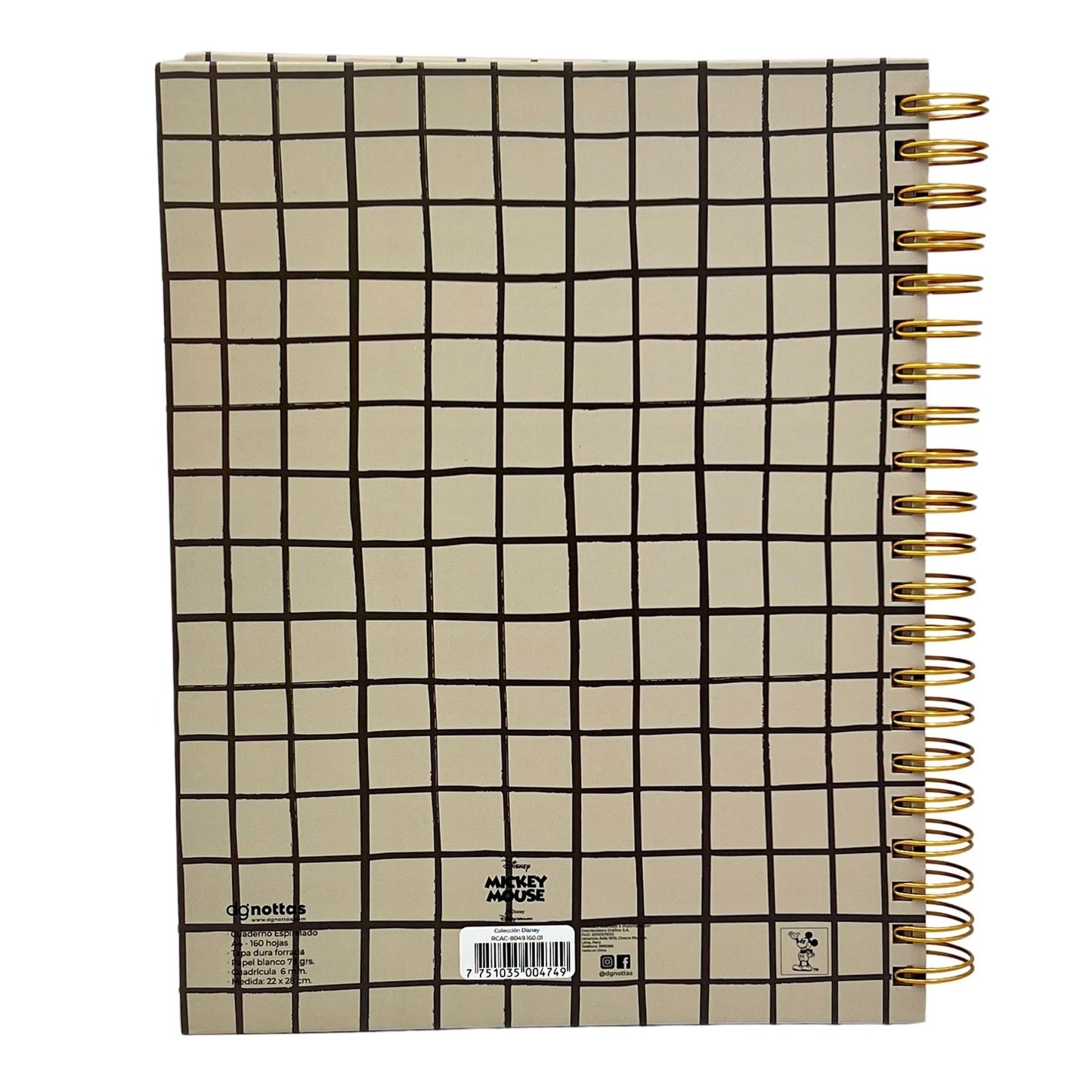 Cuaderno A4 Disney mickey crema