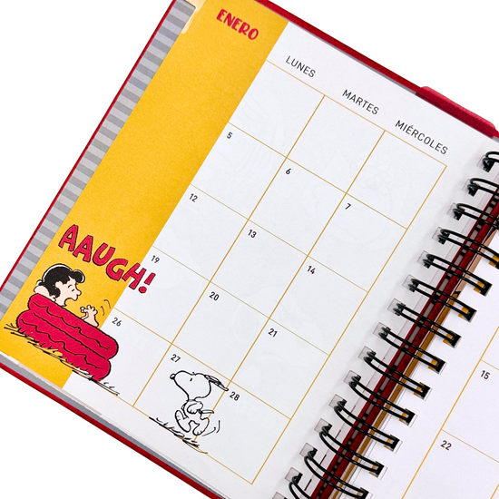 Agenda Snoopy 2026 (negro)