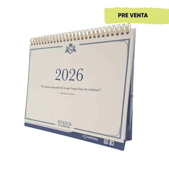 Calendario escritorio 2026 ejecutivo
