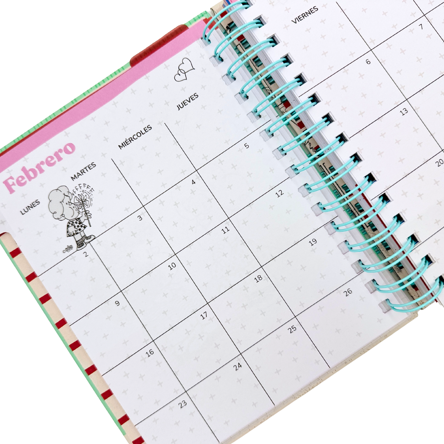 Agenda Mafalda 2026 (rojo)