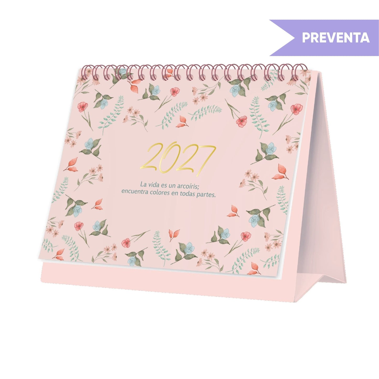 Calendario escritorio 2027 Bloom