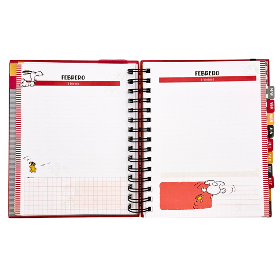 Agenda Snoopy 2026 (negro)