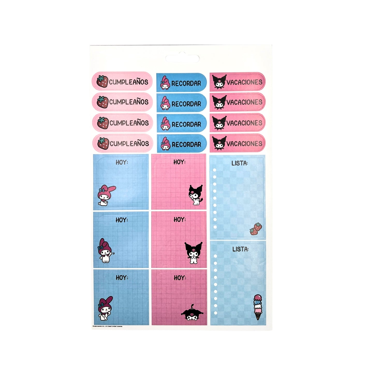 BLOCK STICKERS MY MELODY & KUROMI