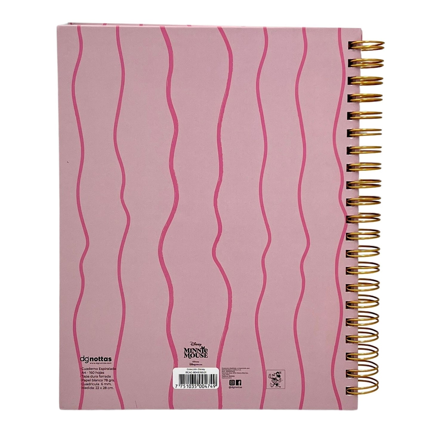 Cuaderno A4 Disney minnie rosado
