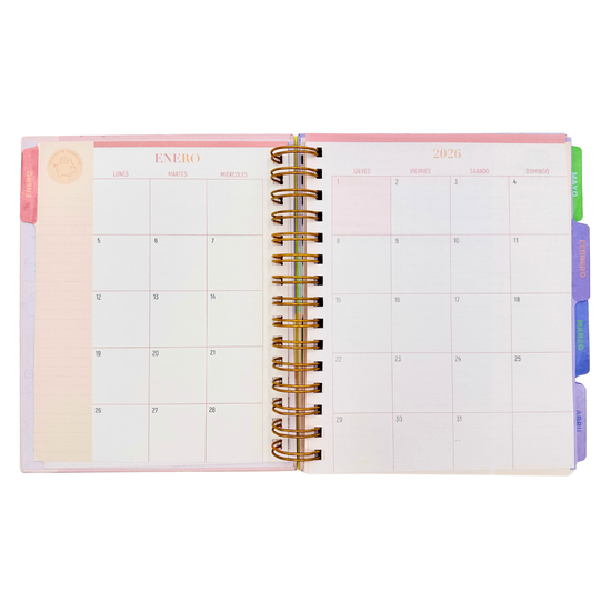 Agenda 2026 Pastel Financiera diaria