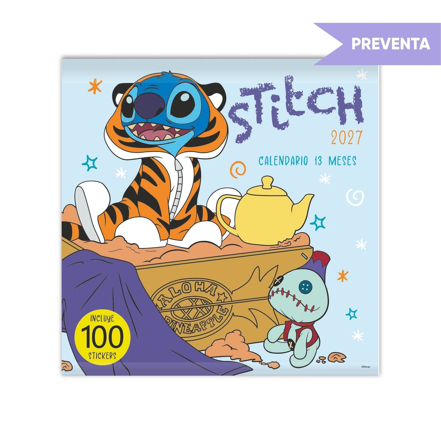 Calendario de Pared 2027 Stitch