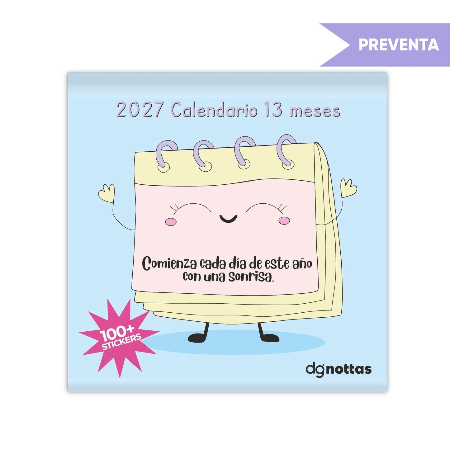 Calendario de Pared 2027 Pastel