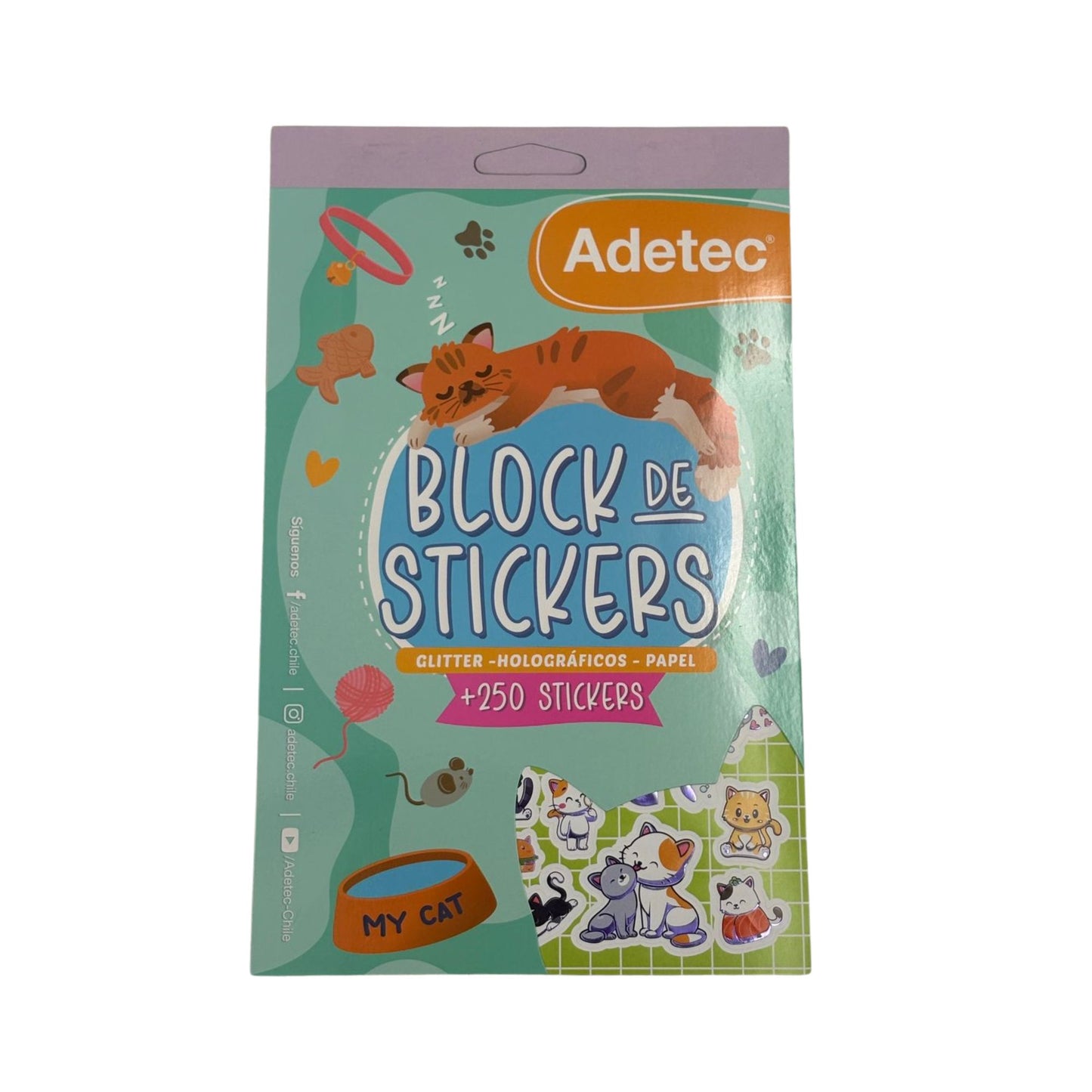 BLOCK STICKERS GATITOS