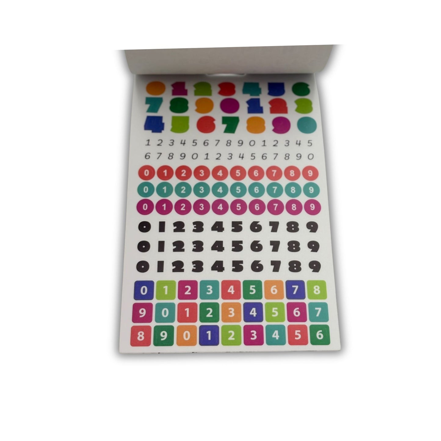 BLOCK STICKERS LETRAS Y NUMEROS