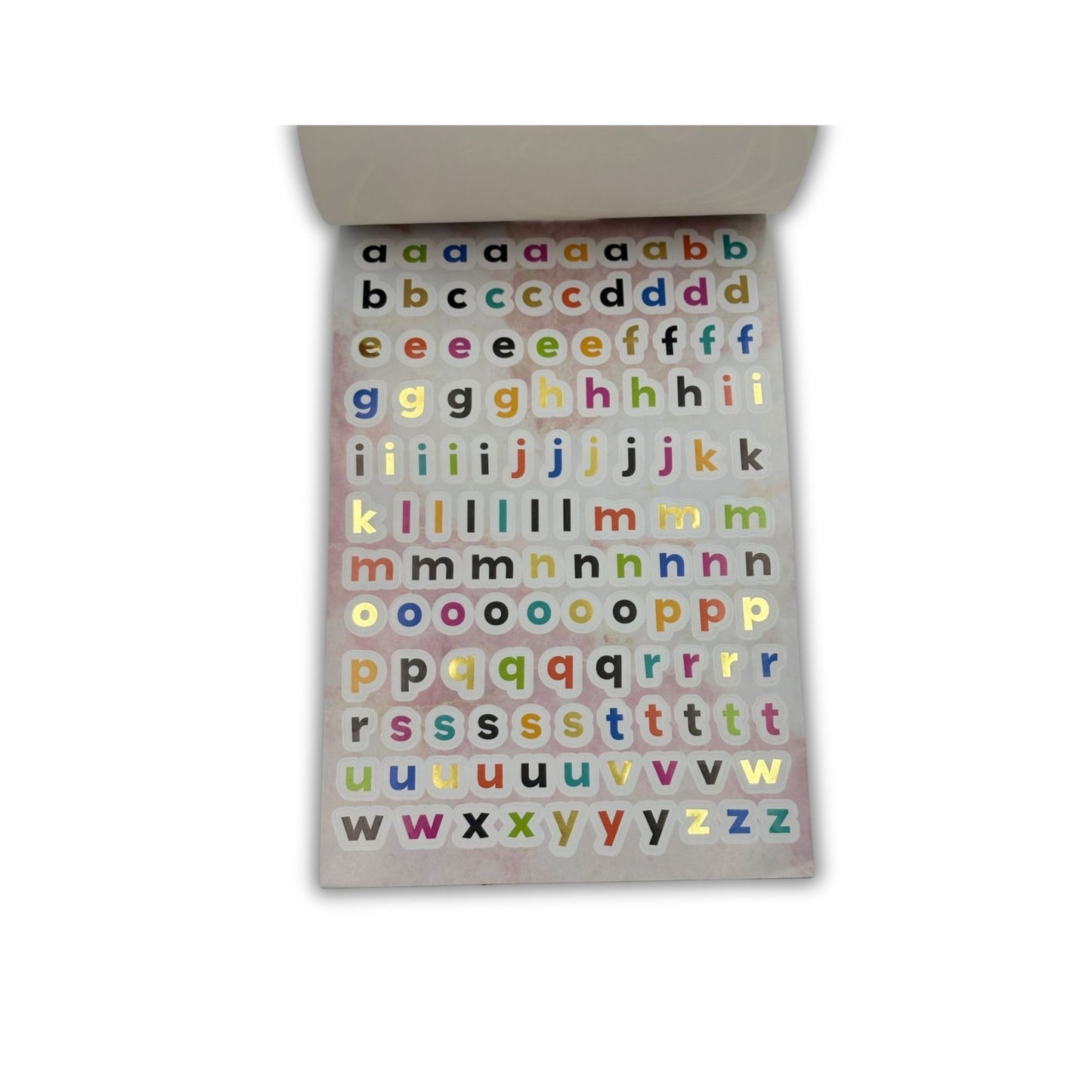BLOCK STICKERS LETRAS Y NUMEROS