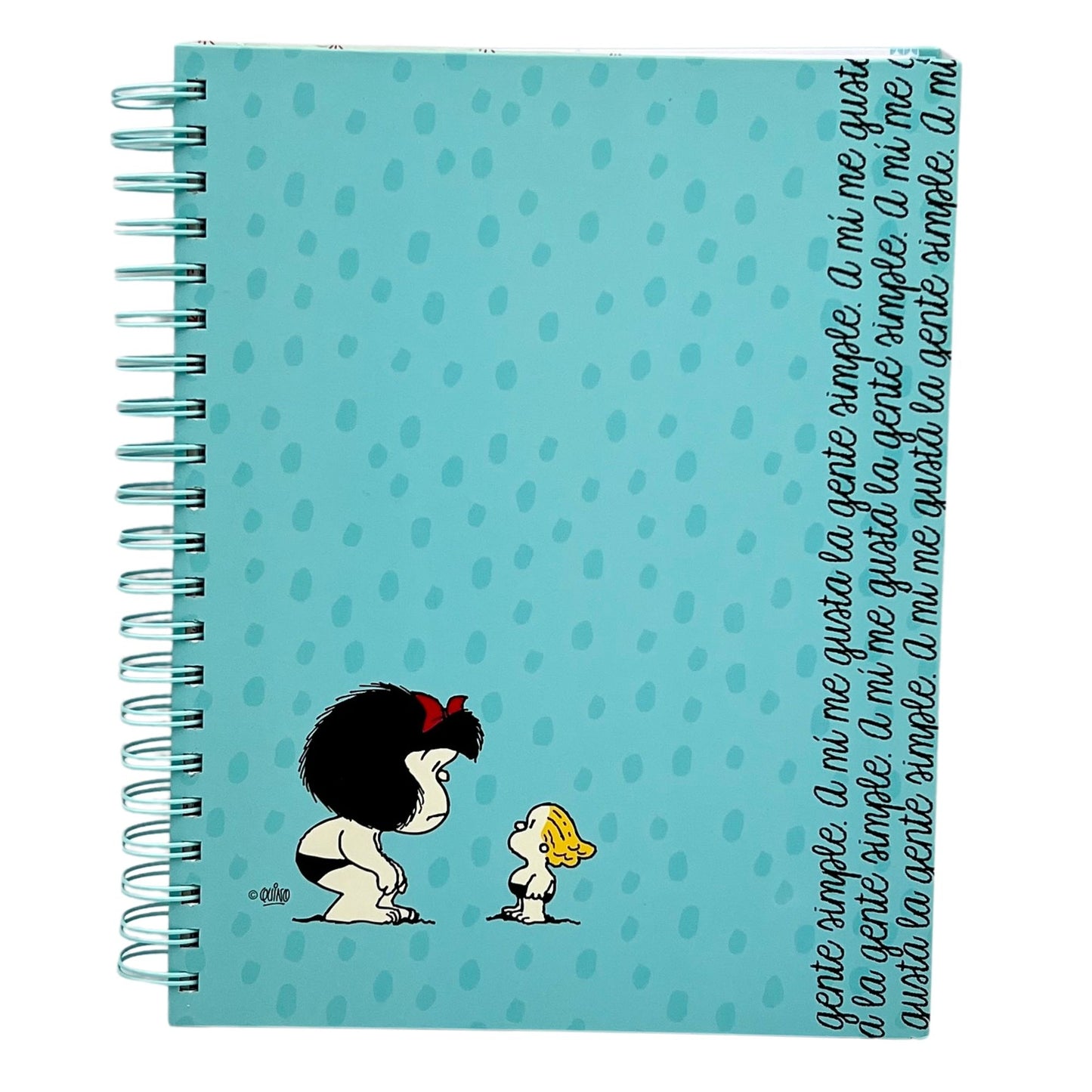 Cuaderno A4 Mafalda modelo 1 celeste