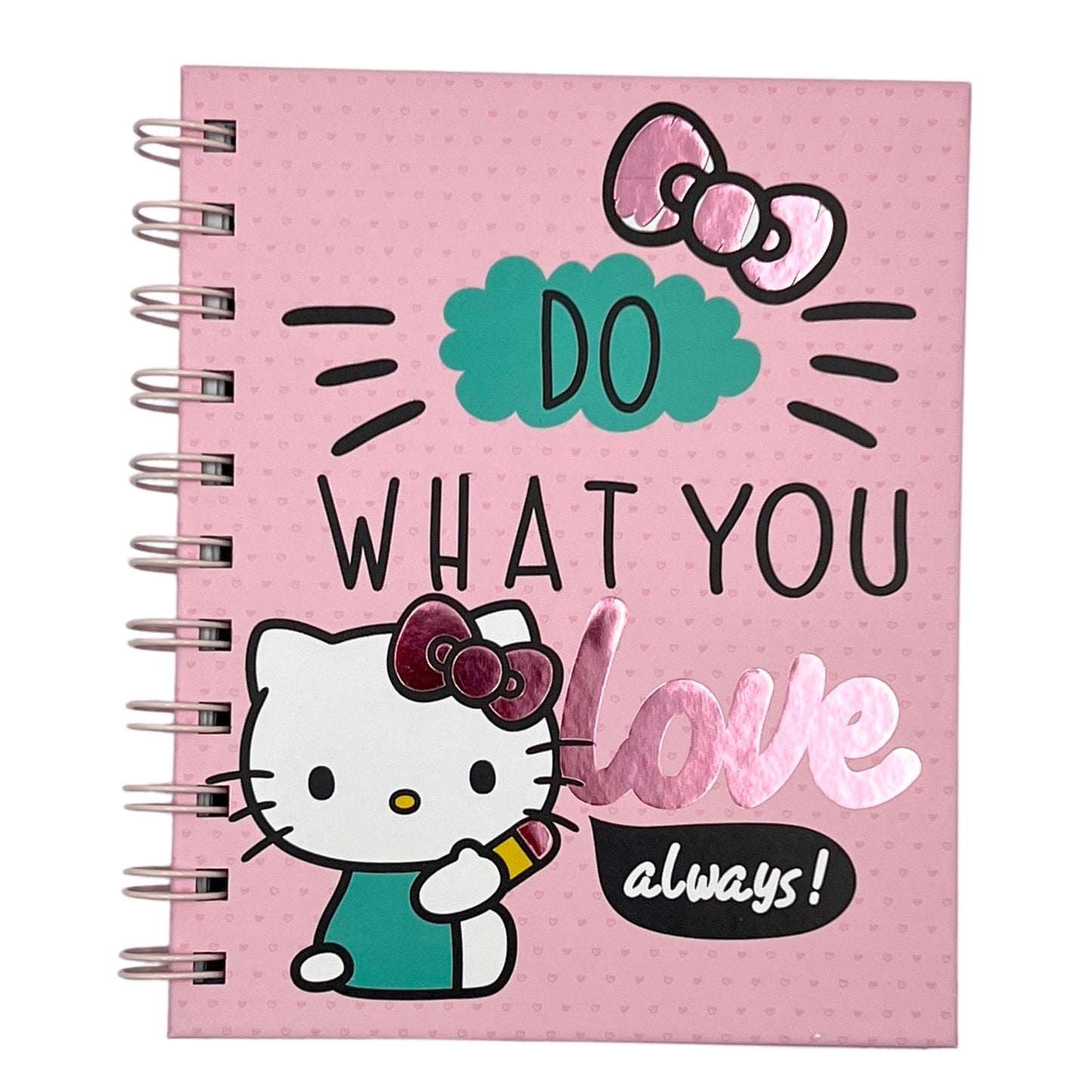 Libreta A6 Hello Kitty modelo 1 rosado pastel
