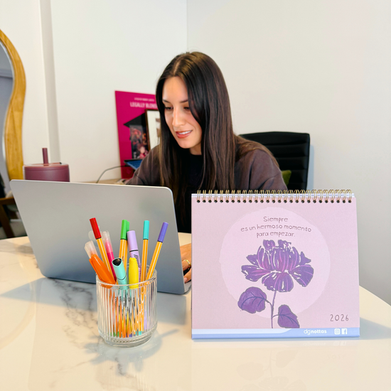Calendario escritorio 2026 Bloom