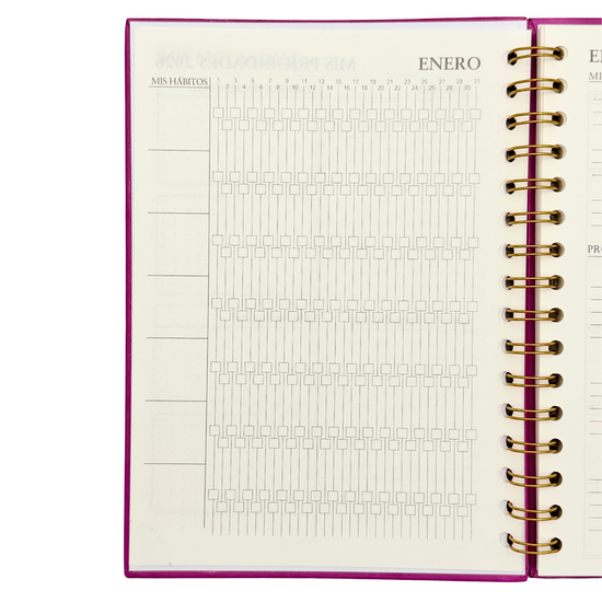 Agenda Minimal 2026 (fucsia)