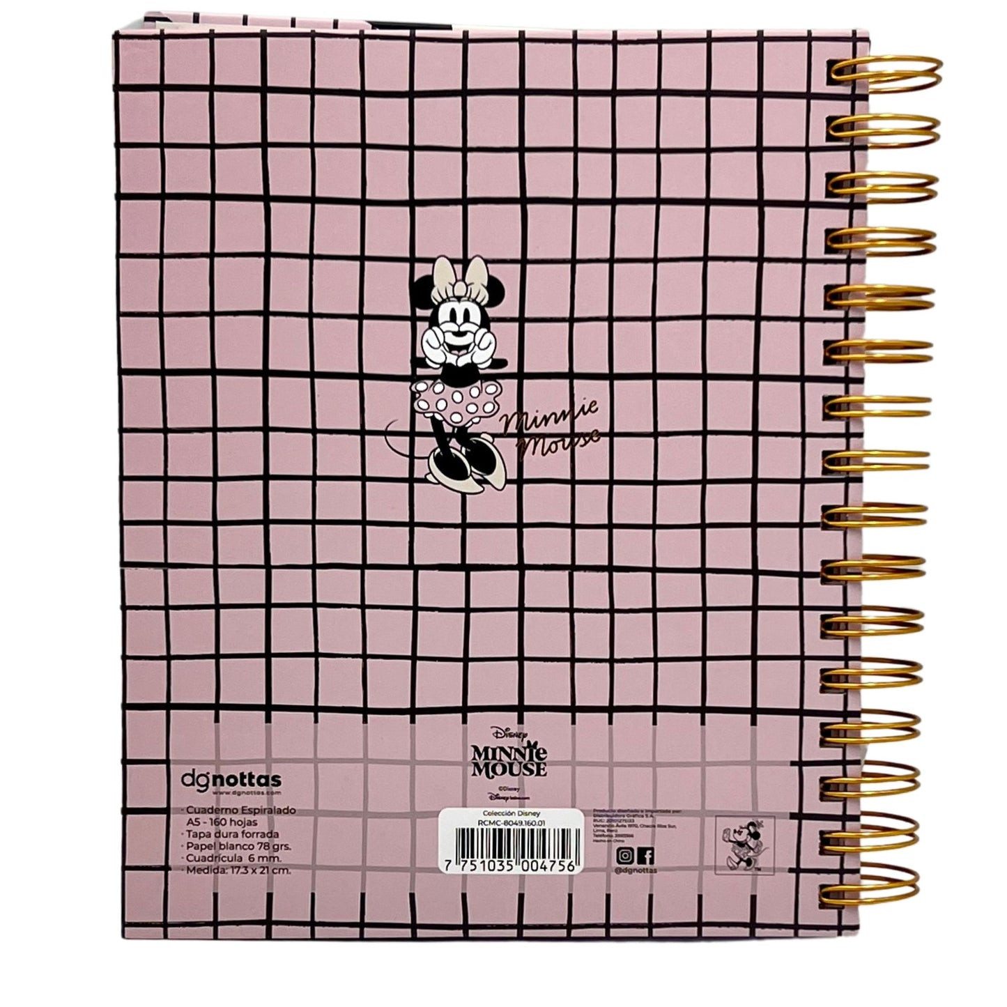 Cuaderno A5 Disney Minnie rosado