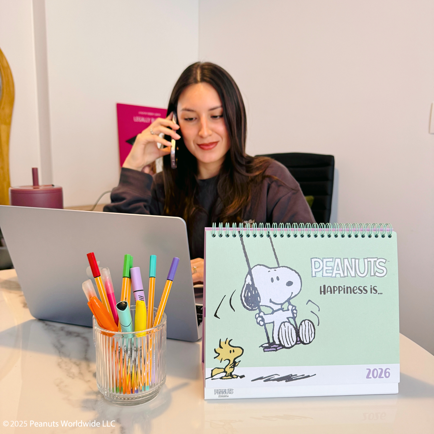 Calendario escritorio 2026 Snoopy