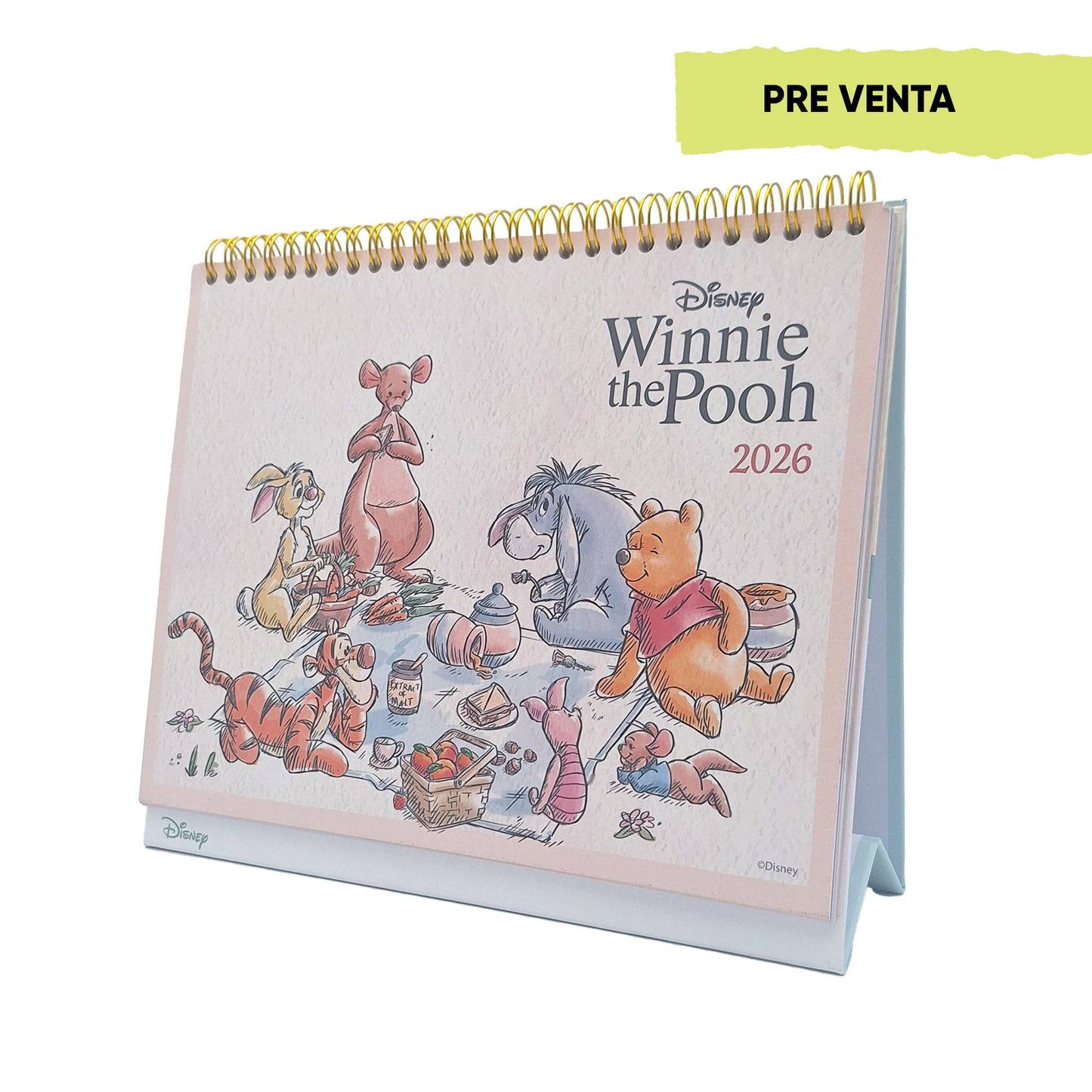 Calendario escritorio 2026 Pooh
