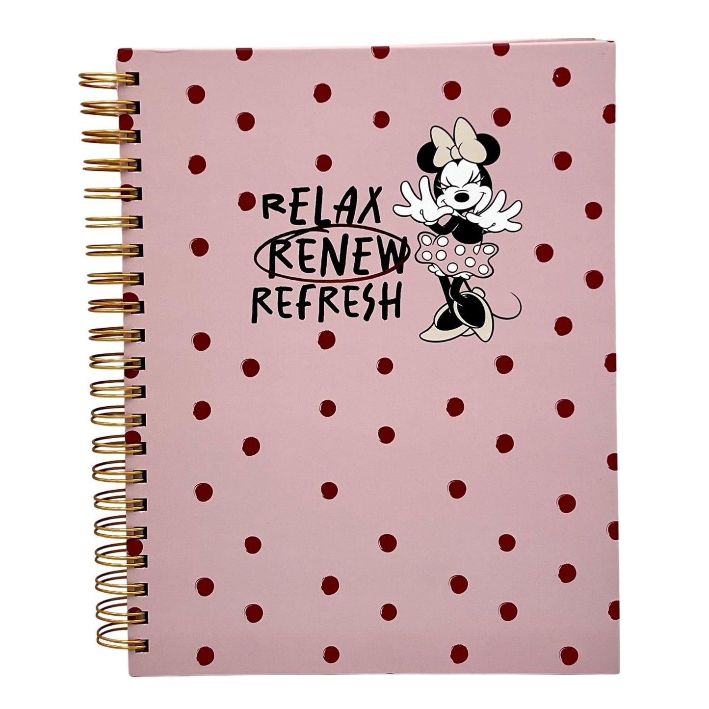 Cuaderno A4 Disney minnie rosado con puntos