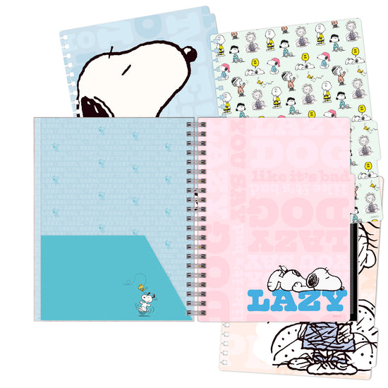 Cuaderno A4 Snoopy Rosa