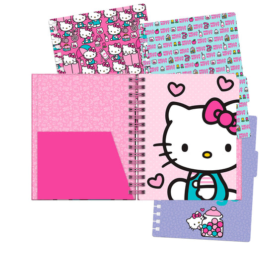 Cuaderno A5 Hello Kitty verde