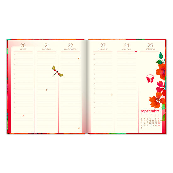 Agenda PP 2026 Butterfly semanal empastada