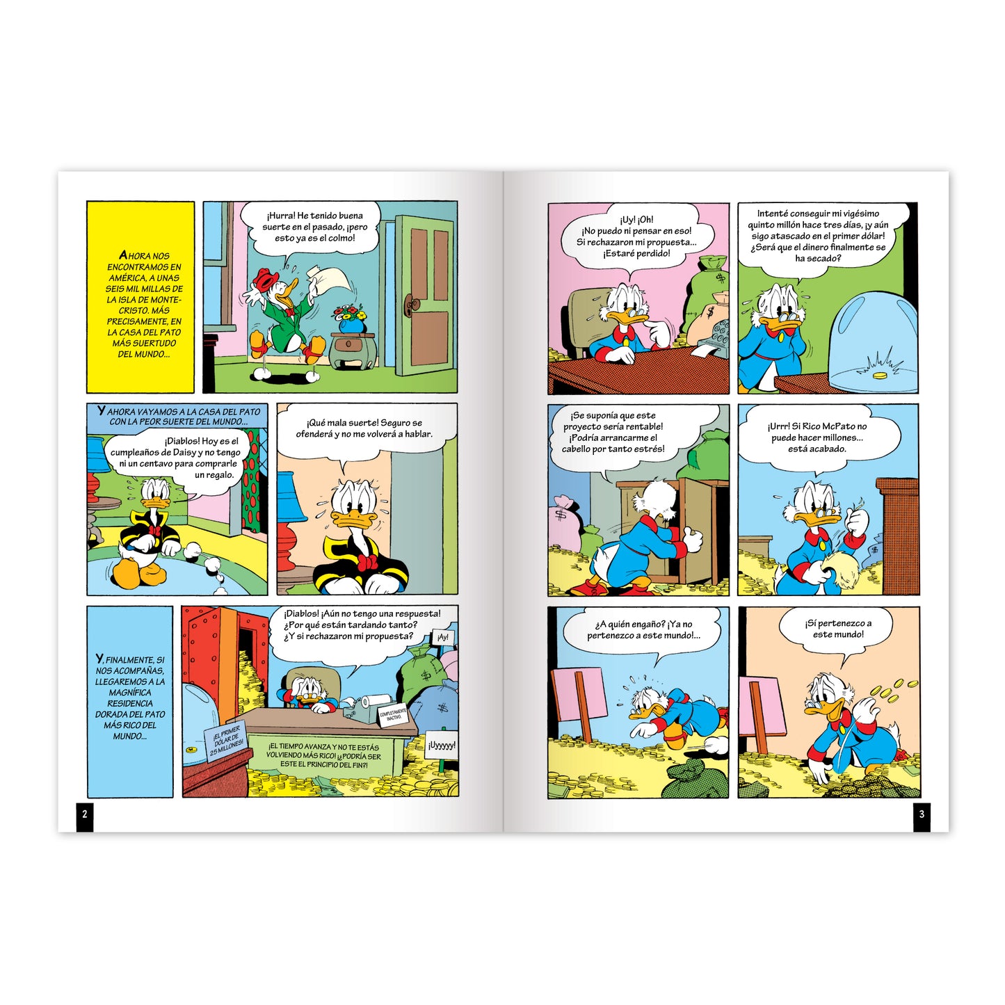 Cómics: Donald y el conde de motecristo