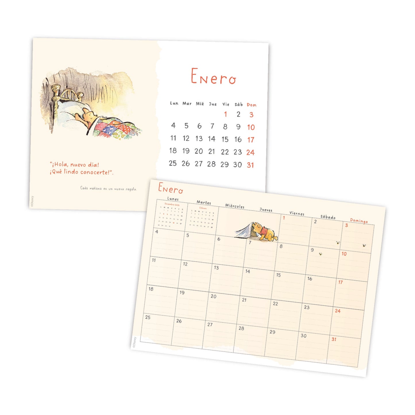 Calendario escritorio 2027 Pooh