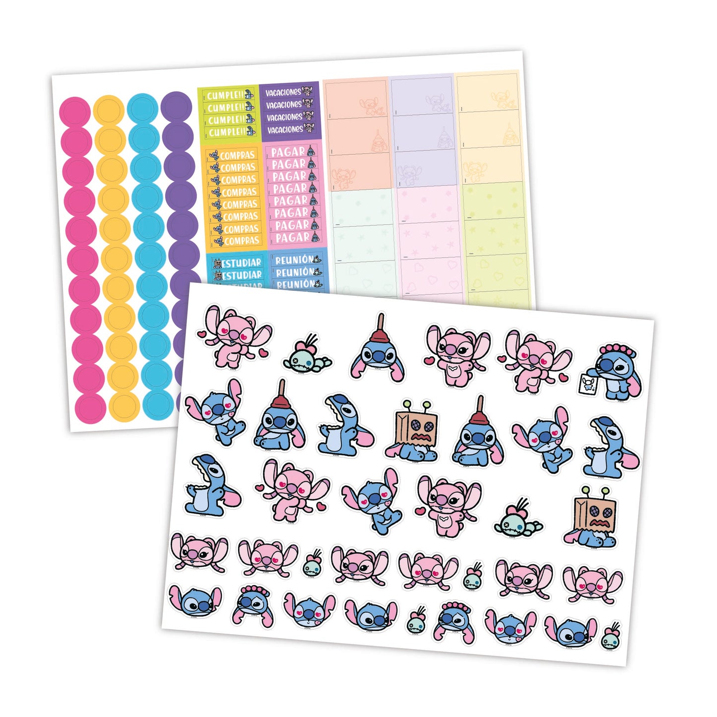 Calendario escritorio 2027 Stitch