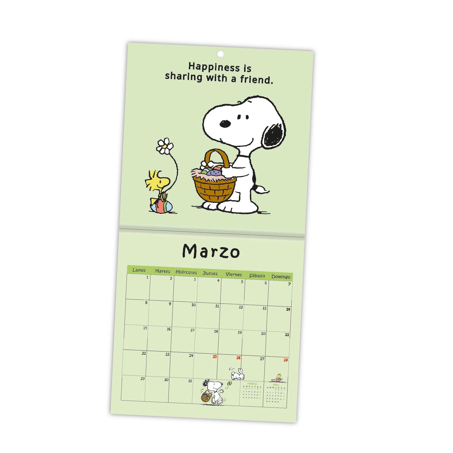 Calendario de Pared 2027 Snoopy