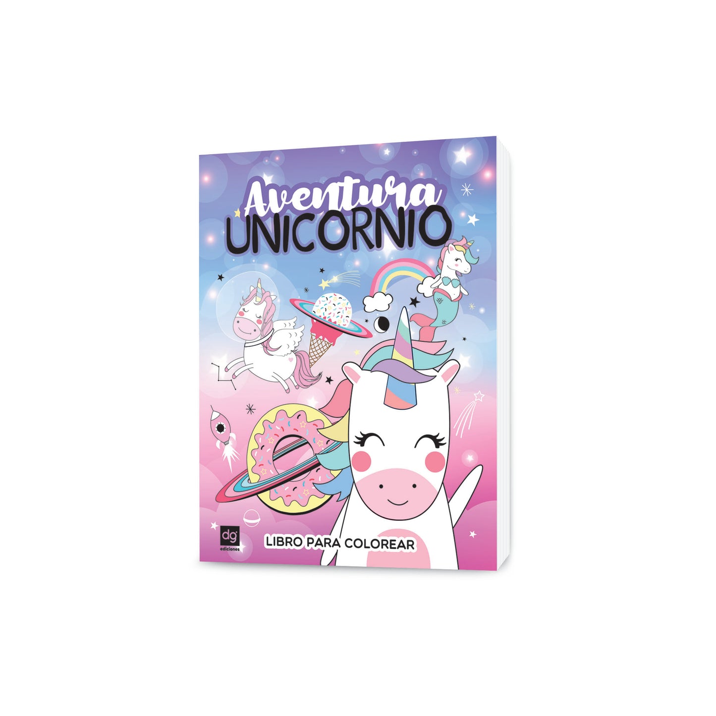 Colorea niñas aventura unicornios