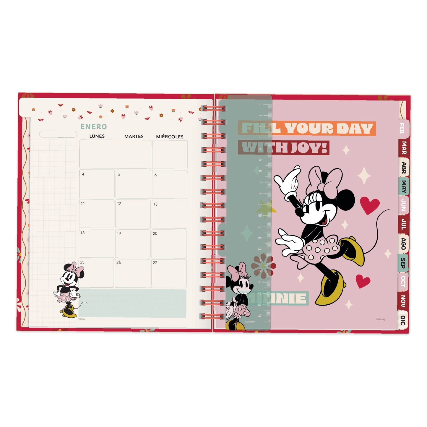 Agenda 2027 Minnie (rosa y celeste)