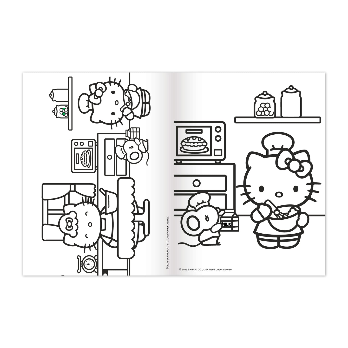 Pinta y Diviertete Hello Kitty Y Familia