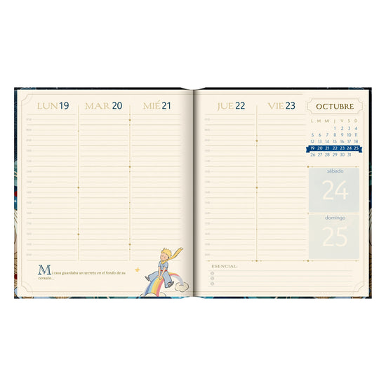Agenda PP 2026 Principito semanal empastada