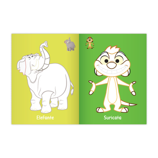 Mi primer coloreo "Animales de la selva"