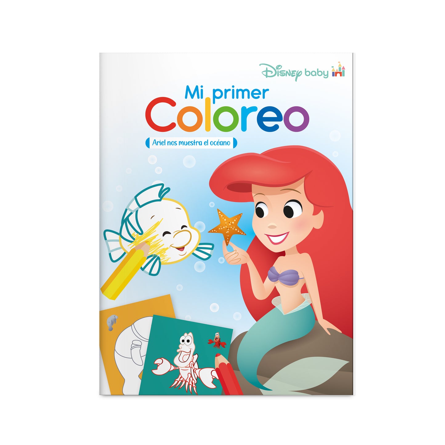 Mi primer coloreo "Ariel nos muestra el océano"