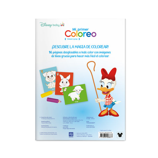 Mi primer coloreo "Visitando la granja"