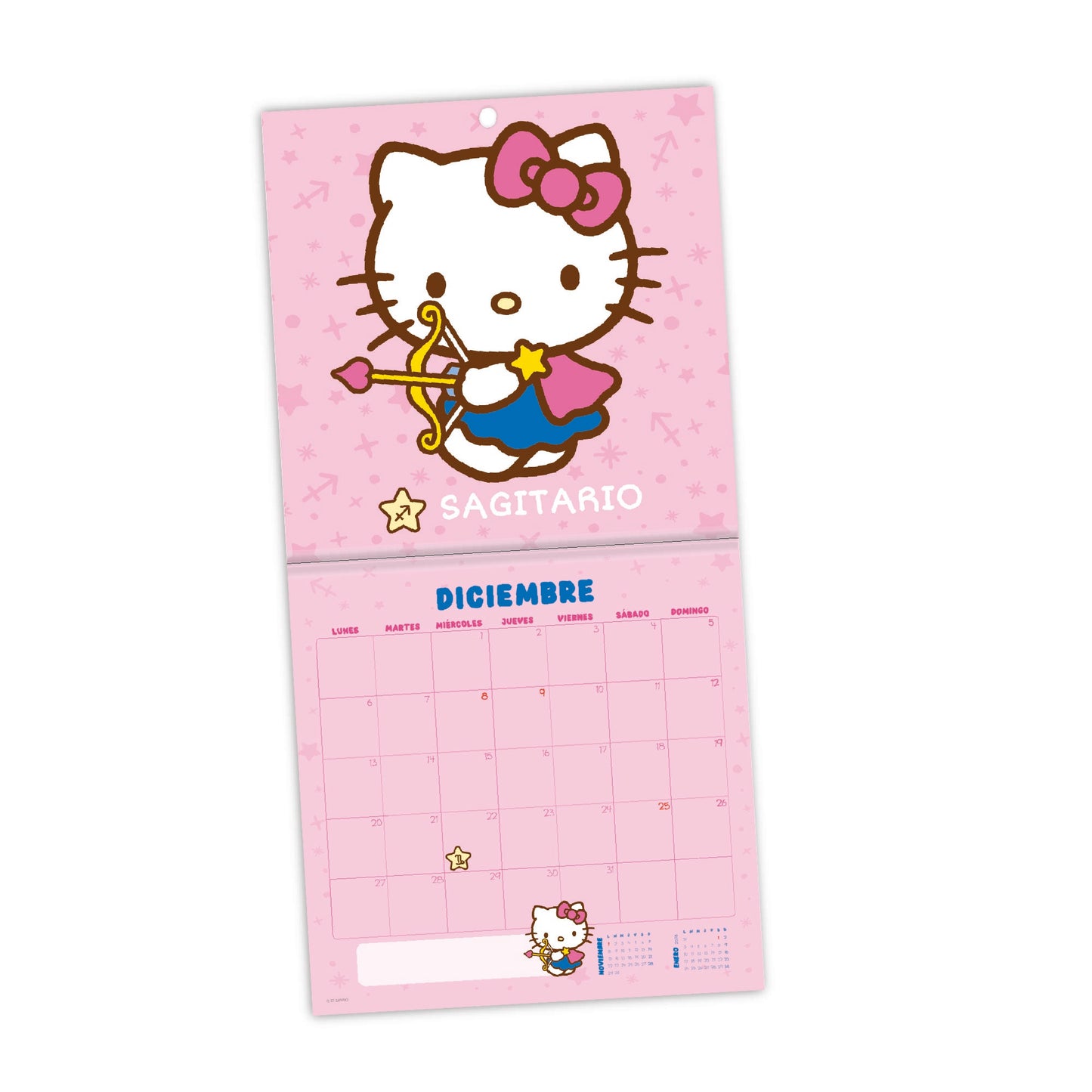 Calendario de Pared 2027 Hello Kitty