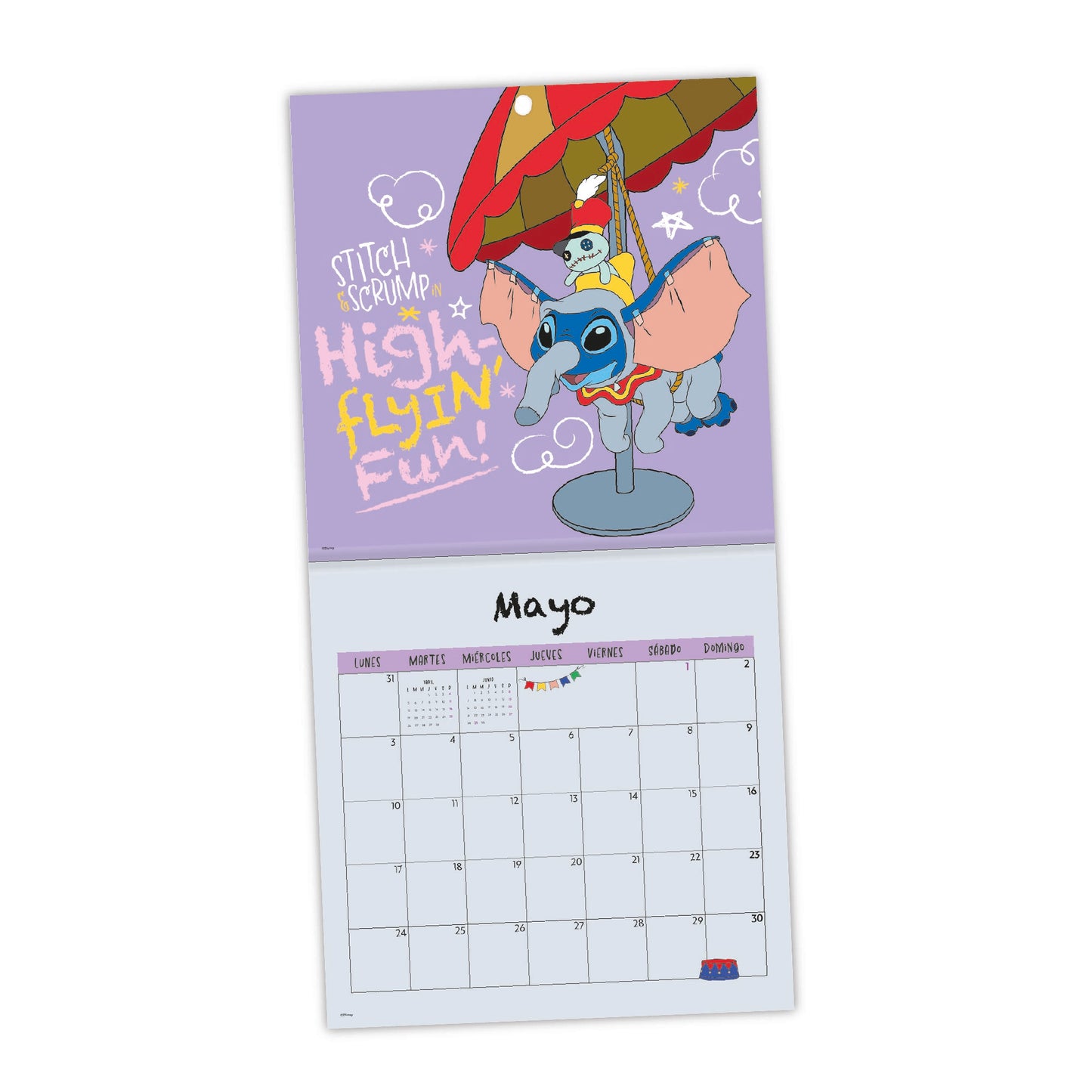 Calendario de Pared 2027 Stitch