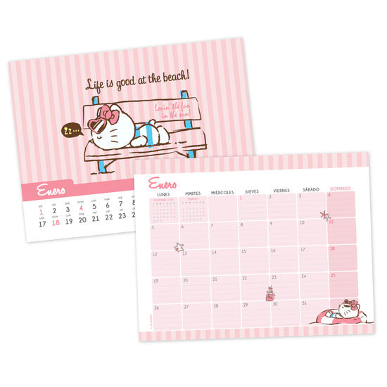 Calendario escritorio 2026 Hello Kitty