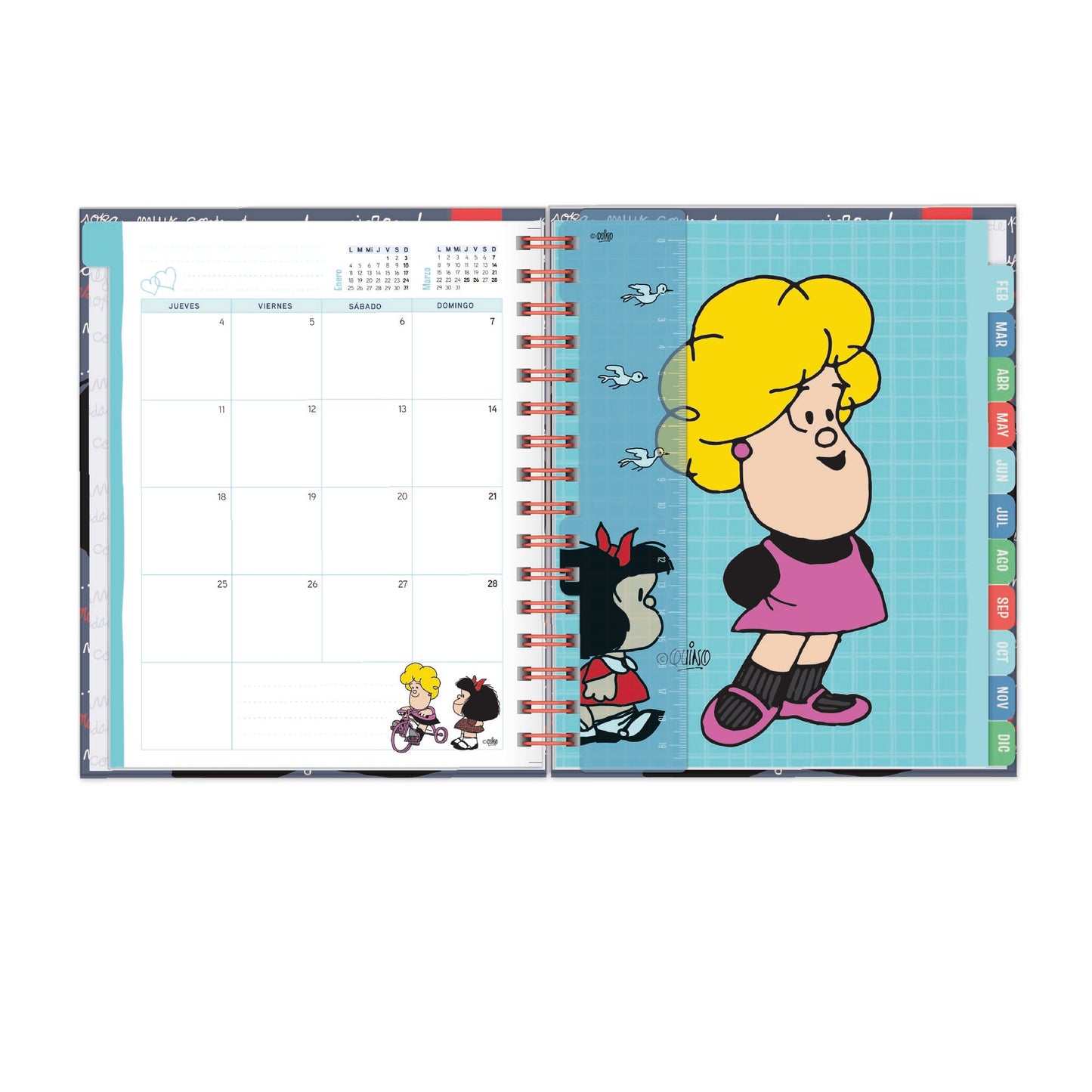 Agenda  2027 Mafalda (roja)
