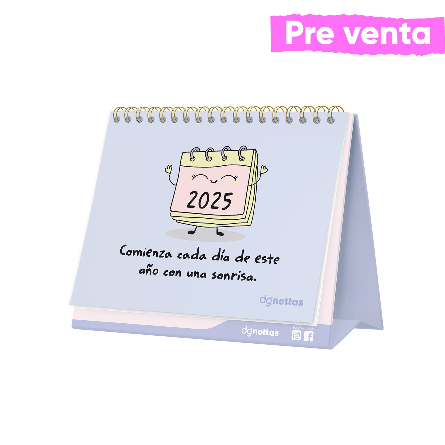 Calendario 2024 escritorio Pastel